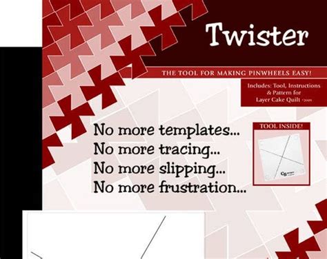 Twister Template by Twisted Sister Designs - Pinwheel Template for 10 ...