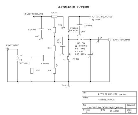 Схема Rf Amp 530 V306