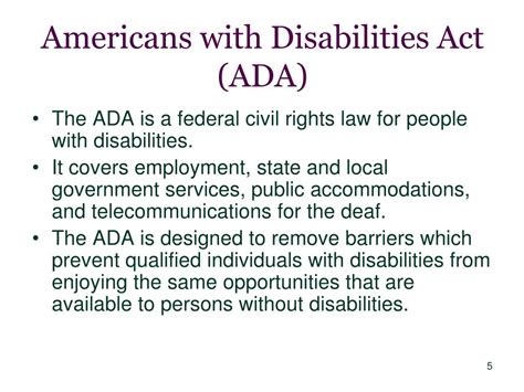 Ppt The Americans With Disabilities Act And The Integration Mandate