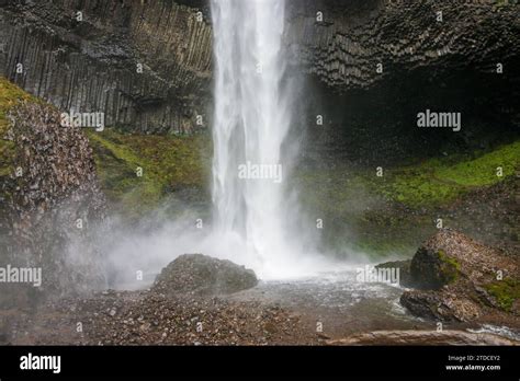 The Latourell Falls along the Columbia River Gorge, Oregon Stock Photo - Alamy