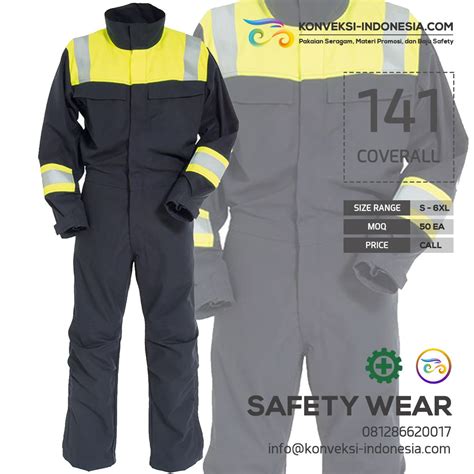 Pesan Konveksi Baju Seragam Baju Polo Safety Wearpack Coverall Baju