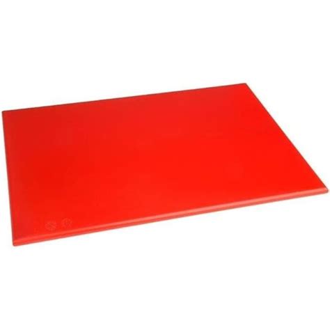 Planche D Couper Rouge Haute Densit Standard Pour Viande Crue