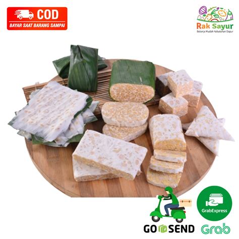 Jual Tempe Daun Pisang Potong Orek Mendoan Murah Per Papan Sayuran