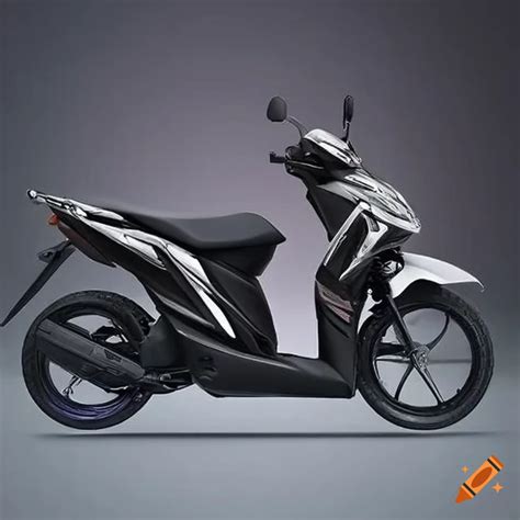 Honda Click 125 With Gunpowder Black Color Concept On Craiyon