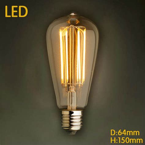 St64 4w 6w 2200k Criand80 No Dimmable Edison Tungsten Filament Vintage Antique Industrial Light