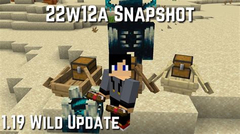 Warden In 22w12a Minecraft Snapshot 119 Youtube