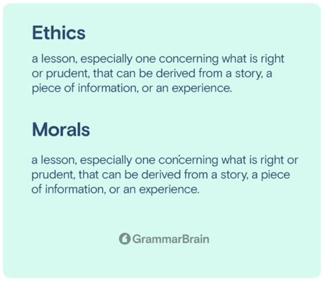 Ethics vs. Morals (Differences, Definitions, Examples) | GrammarBrain