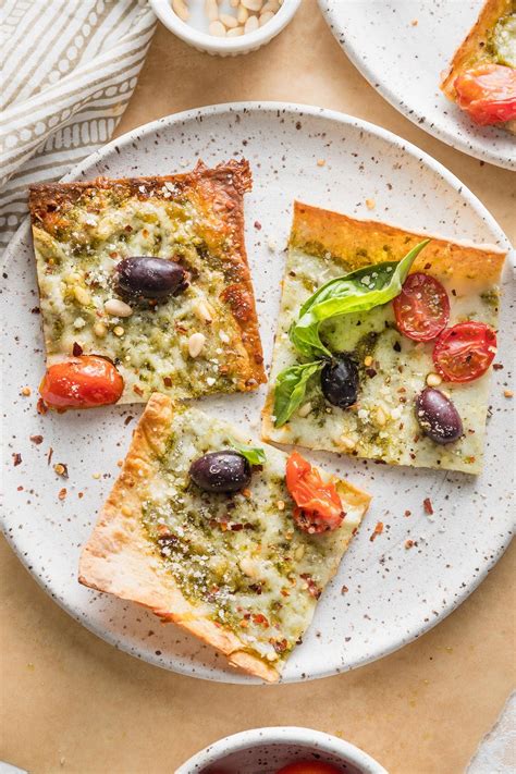 Pesto Flatbread Nourish And Fete