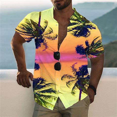 Per Uomo Camicia Camicia Hawaiana Camicia Grafica Camicia Aloha