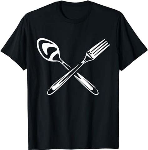 Crossed Spoon And Fork Funny Chef Cooking Fan Cook T Shirt