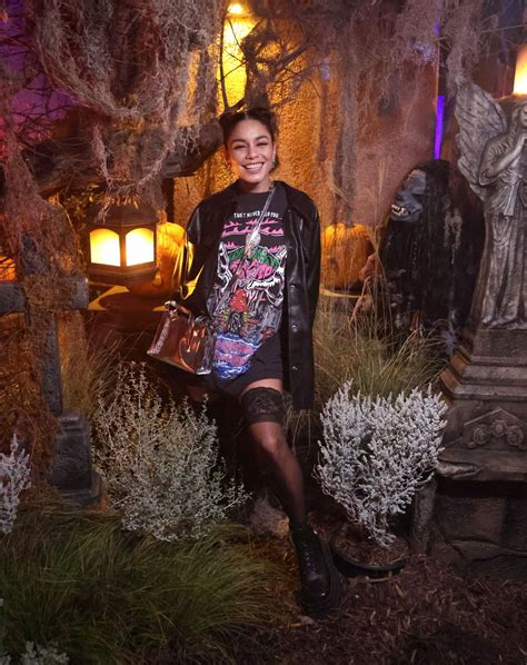 VANESSA HUDGENS at Knotts Scary Farm Where Nightmares Never End in ...