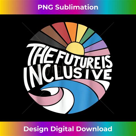 Retro Vintage The Future Is Inclusive LGBT Gay Rights Pride Inspire Uplift