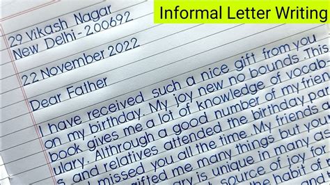 Informal Letter Writing In English Letter Writing Informal Letter