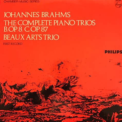 Johannes Brahms Beaux Arts Trio Piano Trio In B Op Piano Trio