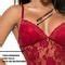 Camisola Rendada Gabi Lingerie Curta Sensual Bojo Pijama Sexy Vermelho Compre Agora