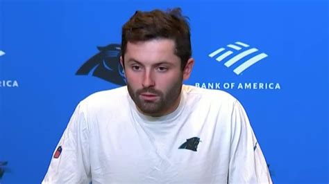 Carolina Panthers Head Coach Matt Rhule And Qb Baker Mayfield On Qb Sam