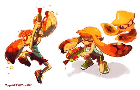 Splatoon Action Packed Hd Wallpaper