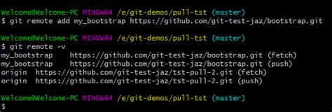 Examples Of Git Add Remote Repository Branch And Files