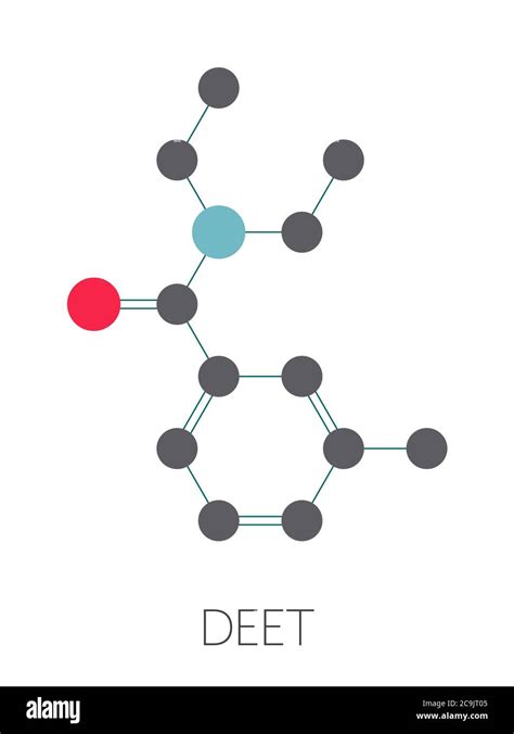 DEET (diethyltoluamide, N,N-Diethyl-meta-toluamide) insect repellent ...