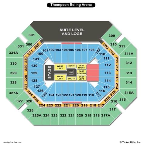 Thompson Boling Arena Seating Chart Wwe Arena Seating Chart