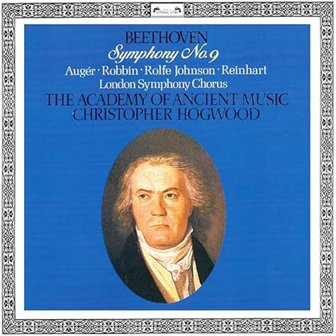 Beethoven Symphony No Choral By Christopher Hogwood Arleen