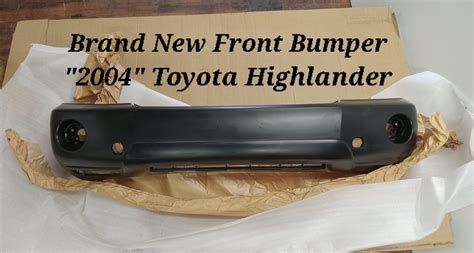 2004 OEM Toyota Highlander Front Bumper Cover New For 180 In