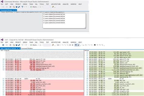 Compare Two Files In Visual Studio Stack Overflow