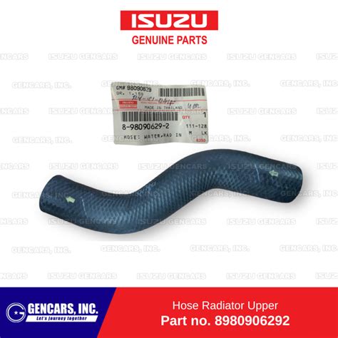 Isuzu Hose Radiator Upper For Mux Dmax Jj