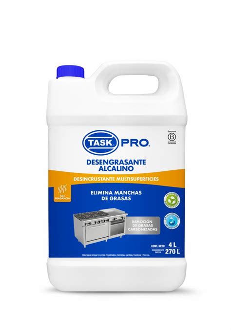 DESENGRASANTE INDUSTRIAL X 4L TASK PRO Distritodo y Más MG SAS