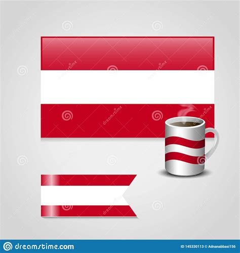 Vector Del Dise O De La Bandera De Austria Ilustraci N Del Vector