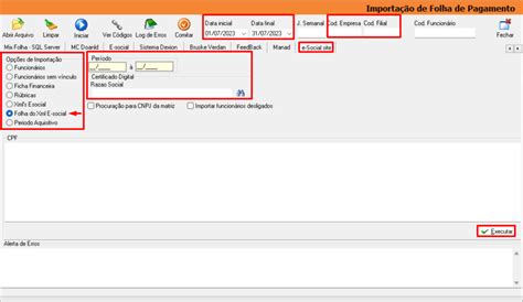 Manual Importar Folha De Pagamento Do E Social Athenas