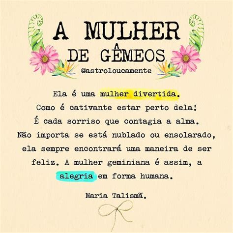 A Mulher De Gêmeos ♊ Marque Aqui Aquela Geminiana Especial 😍 Beijos Da