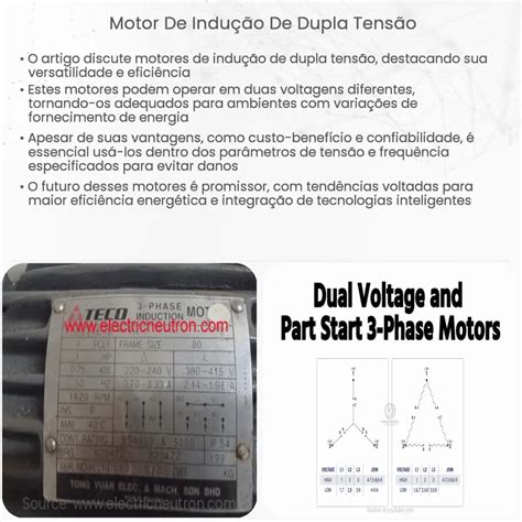 Motor De Indução De Dupla Tensão Como Funciona Aplicação E Vantagens