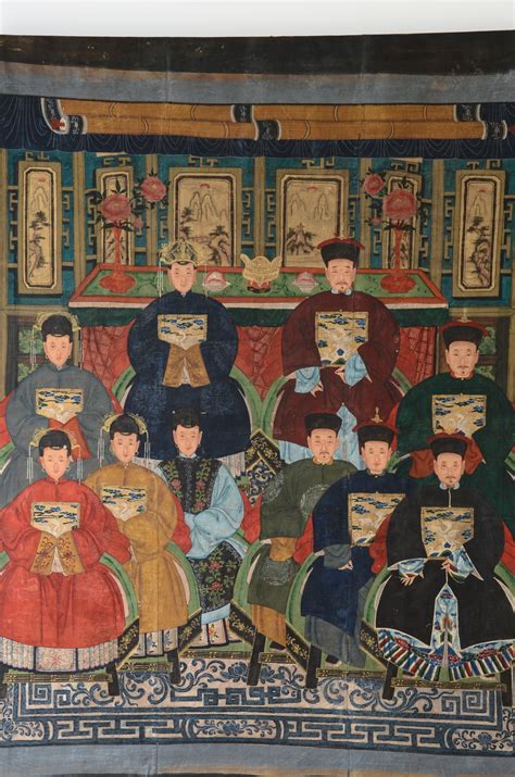 Ritratto Di Famiglia Di Dignatari Tempera Su Tela Cina Met Dell