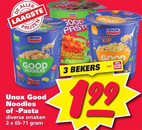 Unox Good Noodles Of Pasta Aanbieding Bij Nettorama