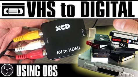 The Best Method To Convert Vhs Tapes To Digital Using Obs Youtube