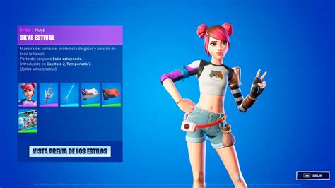 Nueva Skin Skye Estival Nueva Tienda Fortnite Hoy 31 De Julio Tienda De Fortnite Youtube