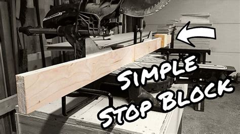 Simple Stop Block System For Miter Saws Diy Miter Saw Stand Miter Saw Table Mitered