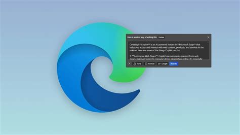 Rewrite With Copilot AI Hits Microsoft Edge Stable YouTube