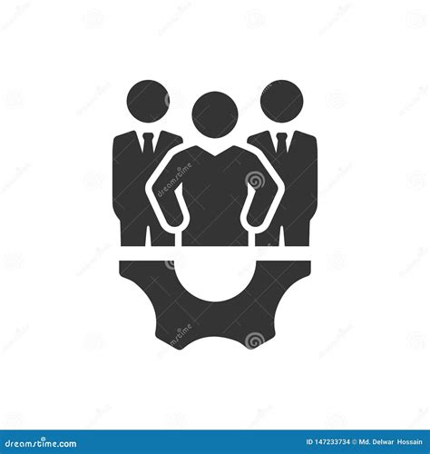 Business Executive Team Icon Stock Vector Illustration Of Team