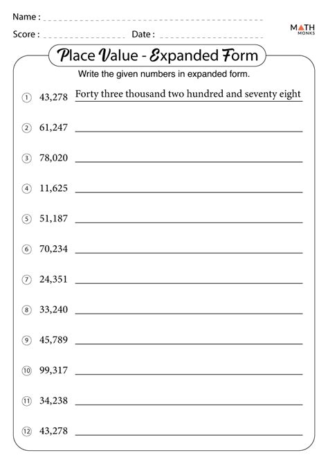 4th Grade Place Value Worksheets Worksheets Library