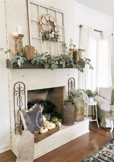 31 Amazing Farmhouse Style Mantel Decor Ideas Best For Wintertime