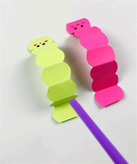 Moving Paper Caterpillar Craft Idiom Studio