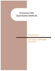 Econ Fall Problem Set Pdf Economics Quantitative