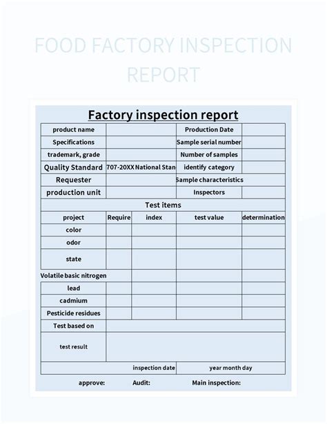 Free Inspection Templates For Google Sheets And Microsoft Excel