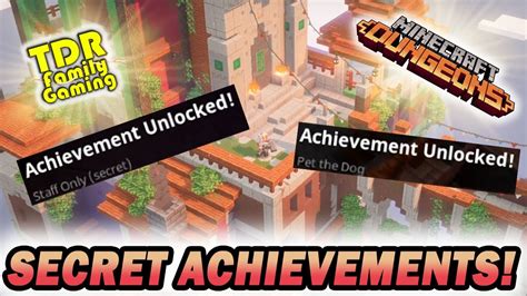 SECRET TOWER ACHIEVEMENTS Minecraft Dungeons Cloudy Climb SEASONAL