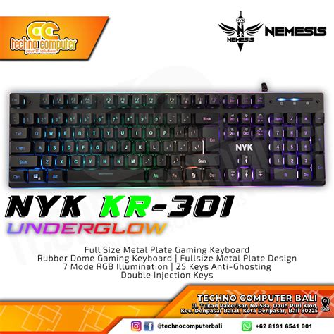 Nyk Nemesis Kr Pro Rgb Black Gaming Keyboard