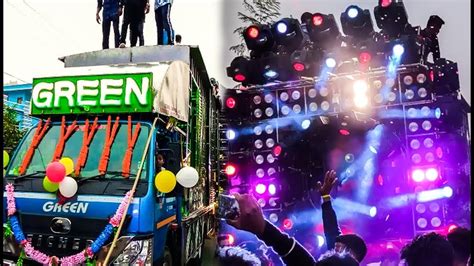 Green Dj Brand New Opening Setup At Sarang Ganesh Puja Bhasani