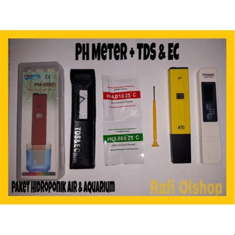 Jual Paket Ph Meter Dan TDS EC Tester Paket Hidroponik Air Dan