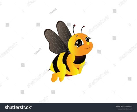 Cute Bee Mascot Character Vector Illustration Stock Vector Royalty